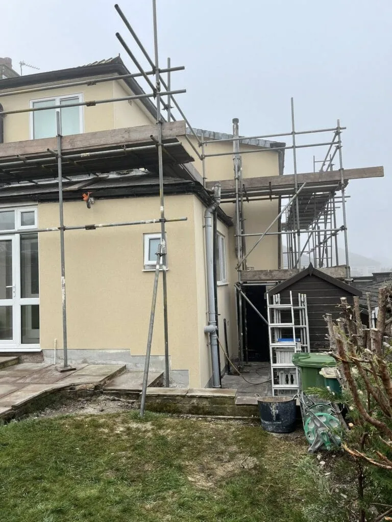 Rendering work in progress rear elevation